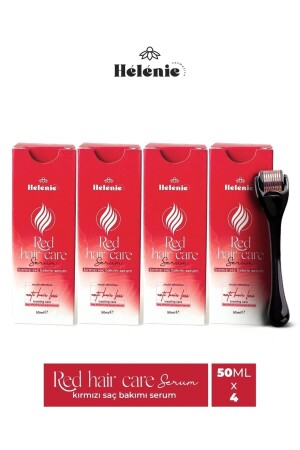 Super 4-pack Helenie Red Hair and Beard Growth Care Serum + Dermaroller 0,5mm TYCNWLK7KN169178711123062 - HELENİE