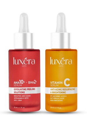 Super Brightening Tone Equalizing Blemish Pore Anti-Acne Set Vitamin C + Red Peeling LUX210 - luxera paris