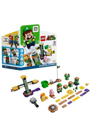 ® Super Mario™ Adventure Starter Set with Luigi 71387 - Construction Set for Kids (280 Pieces) - Lego