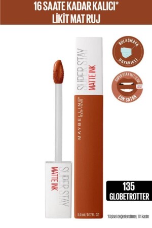 Super Stay Matte Ink City Edition Flüssig-Matt-Lippenstift – 135 Weltenbummler - Maybelline New York