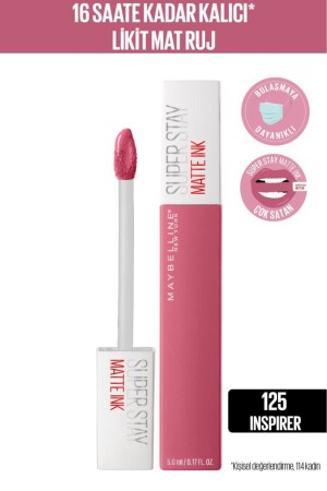 Super Stay Matte Ink City Edition Liquid Matte Lipstick - 125 Inspirer - Maybelline New York