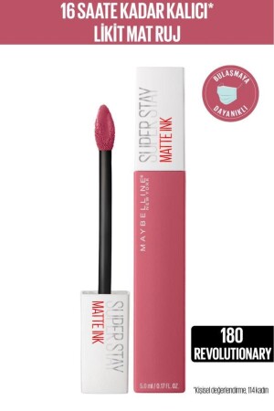 Super Stay Matte Ink Likit Mat Ruj - 180 Revolutionary - Pembe - Maybelline New York