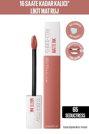 Super Stay Matte Ink Unnude Liquid Matte Lipstick - 65 Seductress - Nude 5 ml - Maybelline New York