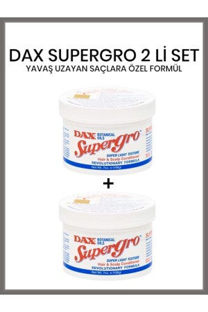 Supergro 198 G - Special Hair Care Oil for Slow Growing Hair x Set of 2 8681153190941 - Dax