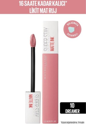 Superstay Matte Ink Liquid Lipstick 10 Dreamer 3600531411183 - Maybelline New York