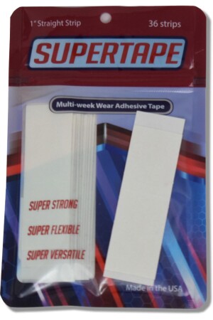 Supertape 36-Piece Prosthetic Hair Band Straight 1'' Straight - Super Tape