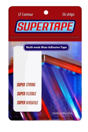 MNZ-Supertape ربطة شعر صناعية طوّالة (3/4' - 2 سم × 7.5 سم) 36 قطعة S. T LF - True Tape