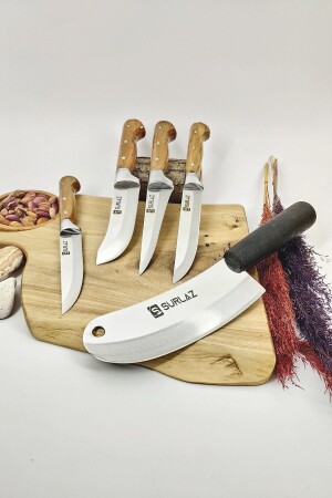 Sürmene 5 Piece Cutlery Knife Set HND15 - SürLaz