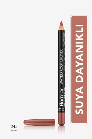 Suya Dayanıklı Dudak Kalemi (DOĞAL KOYU KAHVE) - Waterproof Lipliner - -245 Natural - 8690604567607 - Flormar