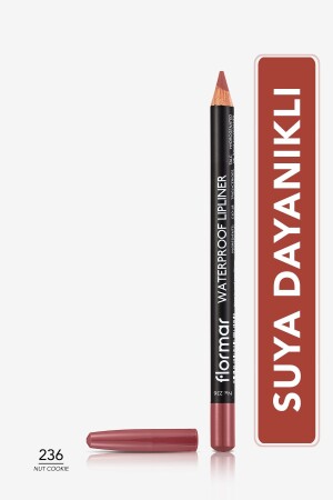 Suya Dayanıklı Dudak Kalemi (KAHVE) - Waterproof Lipliner - 236 Nut Cookie - 8690604567492 - Flormar