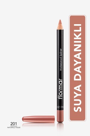 Suya Dayanıklı Dudak Kalemi - Waterproof Lipliner (Nude) - 201 NTRLLY NUDE - 8690604111015 - Flormar