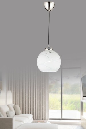 Suyolu Single Pendant Lamp-chrome-blown Glass - Nisaluce