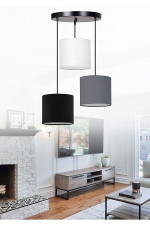 Sveto Fabric 3' Ceiling Pendant Chandelier Ayd-3095 - Homing