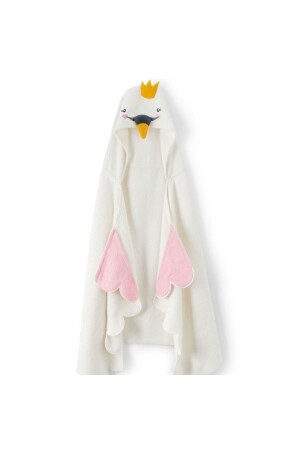 Swan figured towel poncho - Havlu Denizi Ev Tekstil Ürünleri
