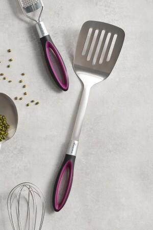 Swan Slotted Steel Spatula 153. 03. 06. 8801 - Karaca