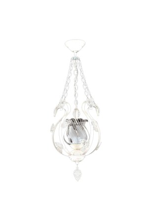 Swan White Color Single Chandelier GNC-510-T-B - Trendylight