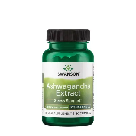 Swanson Ashwagandha Extract - Standardized 450 MG (60 Capsules) - Swanson