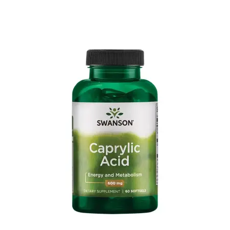 Swanson Caprylic Acid 600 MG (60 Softgels) - Swanson
