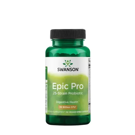 Swanson Epic Pro 25-Strain Probiotic 30 BILLION CFU (30 Veg Capsules) - Swanson