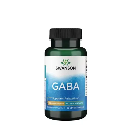 Swanson GABA (60 Capsules) - Swanson