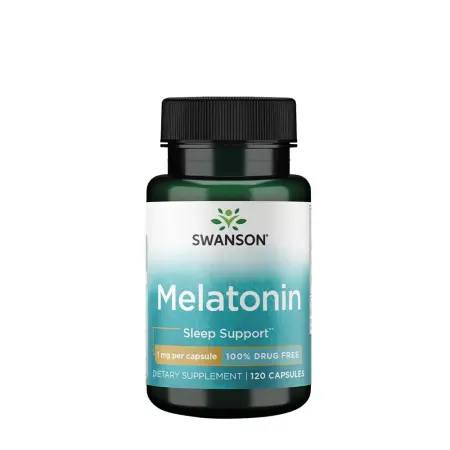 Swanson Melatonin 1 mg (120 Capsules) - Swanson