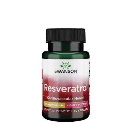 Swanson Resveratrol - Higher Potency 250 MG (30 Capsules) - Swanson