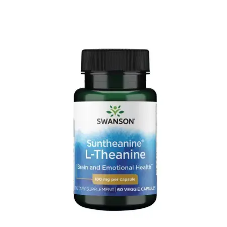 Swanson Suntheanine L-Theanine (100 mg) (60 Veg Capsules) - Swanson