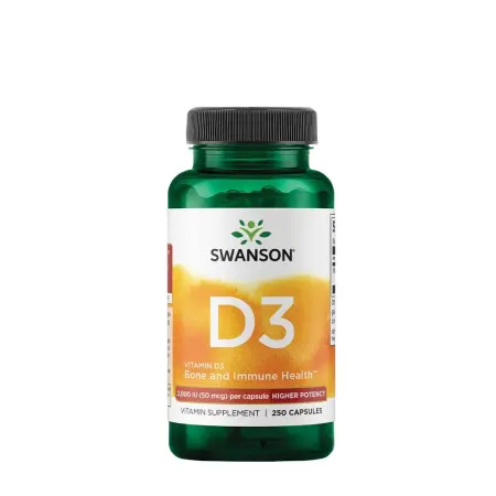 Swanson SWANSON VITAMIN D3 - HIGHER POTENCY 2,000 IU (250 Capsules) (250 Capsules) - Swanson