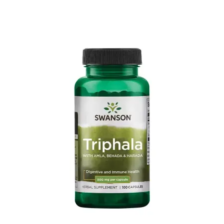 Swanson Triphala With Amla, Behada & Harada 500 mg (100 Capsules) - Swanson