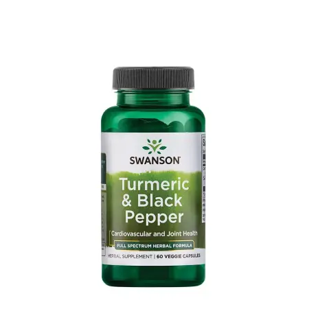 Swanson Turmeric & Black Pepper (60 Capsules) - Swanson