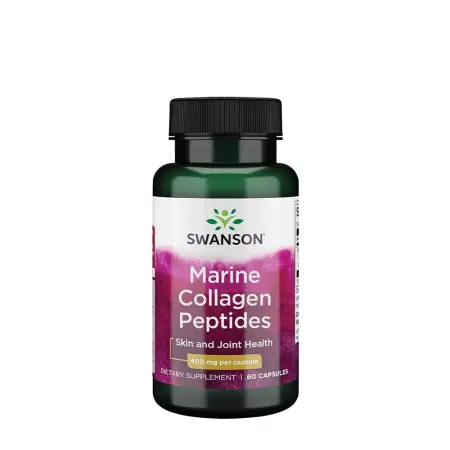 Swanson Type I Hydrolyzed Marine Collagen Peptides 400 MG (60 Capsules) - Swanson