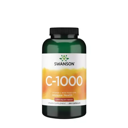 Swanson Vitamin C with Rose Hips (250 Capsules) - Swanson