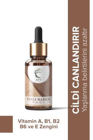 Sweet Almond Oil 100% Pure and Cold Pressed - Bt9 Naturel
