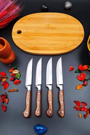 Swencraft 7 Pcs Knife Dowry Set Salad Cutting Board And Sürmene Lazreis Kitchen Meat Fruit Vegetable Bread - Swencraft