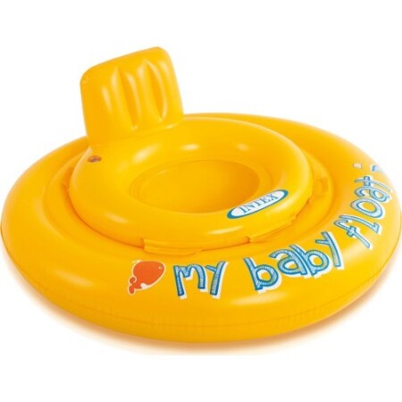 Swim seat with wheels and backrest 