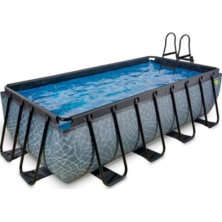 Swimming pool EXIT Stone 400 x 200 x 100 cm pump with filter - Exit