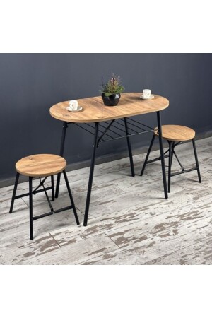 Table Chair Set Atlantic Pine Oval Kitchen Table Stool Set Dining Table 1229 - Eportatif