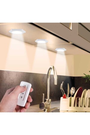 TABLE LAMP KITCHEN UNDER THE COUNTER BATHROOM CABINET IN-CUPBOARD WIRELESS 3-Wire CONTROL AND BATTERY-OPERATED LED LIGHT - Viesteknoloji