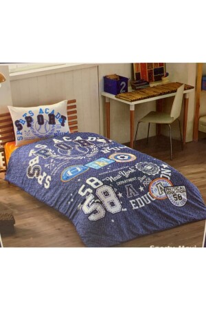 Taç Einzelbettbezug-Set aus 100 % Baumwolle – Sporty Blue SportyBlue - Kristal