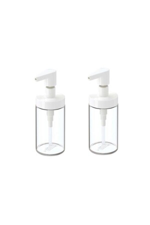Tackan Liquid Soap Dispenser Glass - White with Cover x 2 Pieces - Ikea