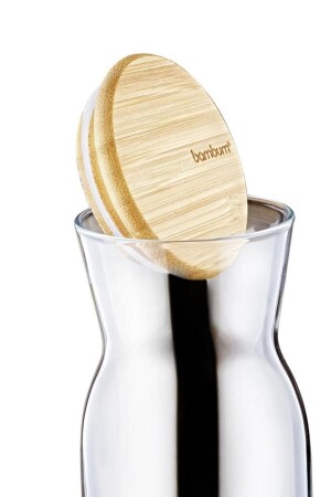 Tactical - Glass Carafe with Bamboo Lid Small 600ml B4557-2 - Bambum