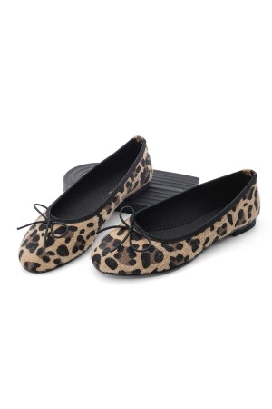 Tägliche Ballerinas für Damen, Metallic-Ballerinas mit runder Zehenpartie, Adusa Leopard, 20Y0040CU049-2 - Marjin