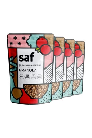 Tahini-Blaubeer-Müsli – 45 g x 4 - Saf Nutrition