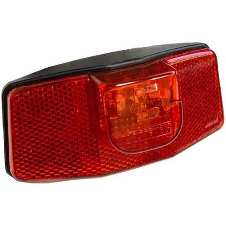 Tail light, 3 LED, with batteries - City Lux
