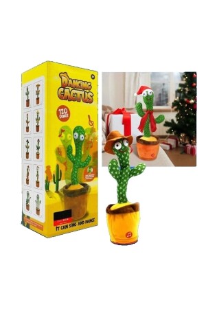 Talking, Dancing, Musical and Light Pot Cactus Plush Toy LN-BLS-08 - linarya