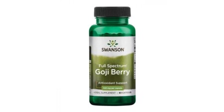 Tam Spektrumlu Goji Meyvesi, 500 mg - 60 kapsül - Swanson