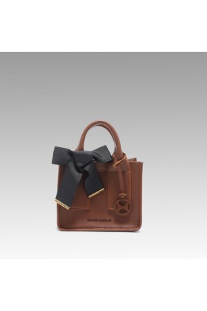 Tan Matte Mini Bag with Accessories BR003PUREMINIBAG - Black Ribbon