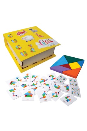 Tangram Zeka Oyunu,ahşap Tangram,tangram Zeka Geliştirici Oyun TNGRM03 - CUCU PUZZLE