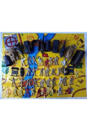 Tank Soldier Set Play Mat 50 Pieces 2 Pack Commando Airplane Castle Toy 47854784676474 - OYUNCAKSAHİLİ