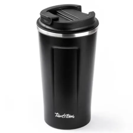 Tantitoni 001-01-Siyah Coffee Yazılı Paslanmaz Çelik Termos Bardak 500ml - TANTITONI